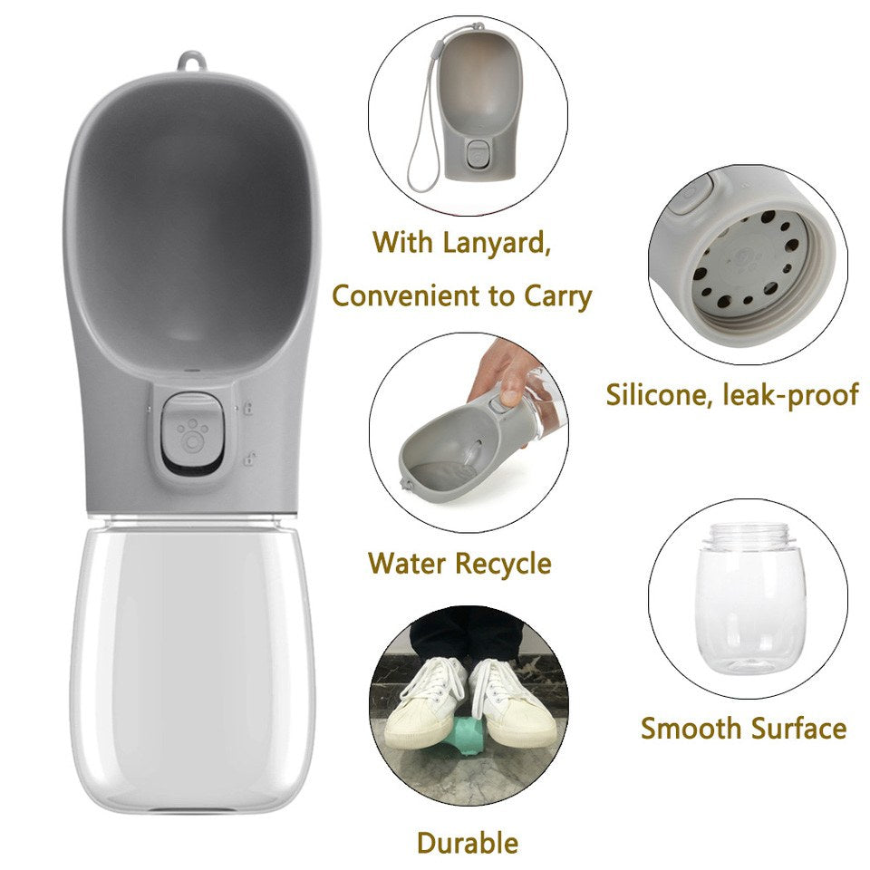 Features: lanyard, silicone leak-proof seal, water recycle and smooth surface
