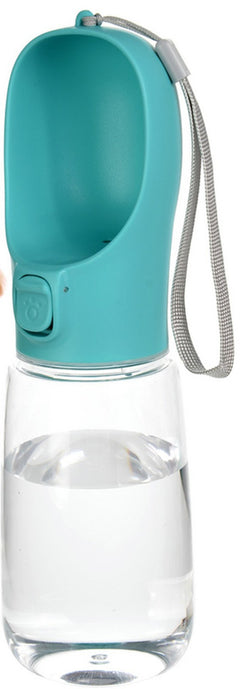 Travel water bottle shown on white